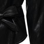 Кожаная куртка женская PINKO, черный - фото 6