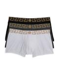 Низкие боксеры, 3 шт. Versace, мультиколор - фото