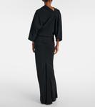 Драпированный топ из шармеза Rick Owens, черный - фото 3