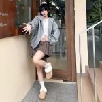 Hello Kitty x закрытые тапочки women's Sanrio, хаки - фото 3