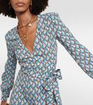 Платье миди сабле с цветочным принтом Etro, синий - фото 4