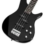 Басс гитара Glarry GIB Bass Guitar Full Size 4 String Black - фото 2
