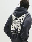 Толстовка с капюшоном на молнии Pull&Bear Mickey Mouse, антрацит - фото 3