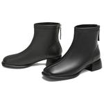 Черные женские полусапожки TATA, экрю - фото 6