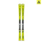 Fischer Высокопроизводительные двухслойные лыжи для мужчин и женщин, профессиональные соревновательные модель, ярко-желтый, 170 см - фото