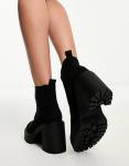 Черные ботинки челси на массивном каблуке ASOS DESIGN Elma - фото 4
