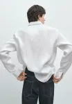 Полосатая рубашка Massimo Dutti, White - фото 3