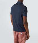 Хлопковая поло Fedeli, темно-синий - фото 4