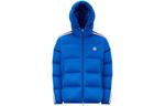 Пуховик мужской синий Moncler - фото