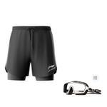 ЛиНинг Плавательные Шорты Мужские Черные, Черный Модный и Стильный Комплект - фото