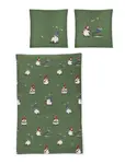 Постельное белье из фланели Koala 8778-30 Gnome Sleigh Green 135x200 Irisette - фото 2