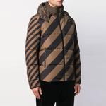 Куртка пуховая мужская тёмно-коричневая FENDI - фото 7