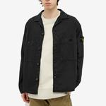 Рубашка two pocket overshirt 'black' Stone Island, черный - фото 3