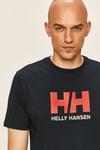 Хлопковая футболка Helly Hansen, темно-синий - фото 4