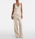 Льняной топ Campbell Simkhai, Sand Multi - фото 2