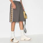 Шорты cotton jersey shorts 'grey' Gucci, серый - фото 4