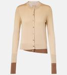 Кардиган из шелка, шерсти и кашемира Acne Studios, Sand Beige - фото