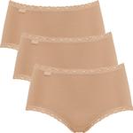 Трусы Sloggi Hüft 3er Pack 24/7 Cotton Lace, цвет haut - фото