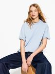 Рубашка оверсайз Bershka, Pastel Blue - фото 3