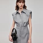 ELLE Платье без рукавов Women's Medium Gray - фото 6