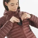 Женская куртка Salomon Elixir Micro Down, коричневый - фото 3