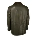 Кожаное пальто JCC "41607", оливковый - фото 3