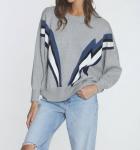 Толстовка в стиле ретро In Fog Bolt Multi LABEL+thread - фото 2