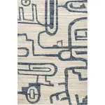 Современный коврик для дома и улицы Milani nuLOOM, 122x183 см, синий - фото 2