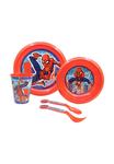 Набор детской посуды Marvel Spiderman, 5 предметов, красный - фото