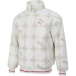 PUMA Белый мужской пиджак с бархатной текстурой, White - фото