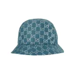 Lame Bucket панама Gucci, светлый синий - фото 4