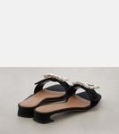 Расшитые бархатные шлепанцы Dolce&Gabbana, черный - фото 2