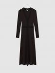 Платье миди Laura Ribbed Reiss, Dark Brown - фото 3
