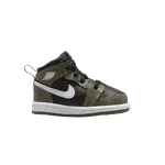 Кроссовки Air Jordan 1 Mid TD Medium Olive, зеленый - фото