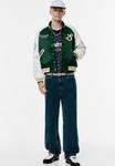 Куртка PULL&BEAR EMBROIDERED VARSITY, Dark Green - фото 2