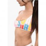 Верх бикини бандо из хлопка с принтом Dsquared2, Multicolor - фото 3