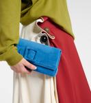 Клатч Maygot из замши Manolo Blahnik, Dblu(4054) - фото 2