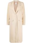 Однобортное пальто строгого кроя Alysi, нейтральный - фото