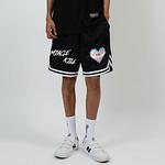 Повседневные шорты унисекс MIRACLE KILL, черная основа красный - фото 6