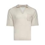 Поло Saint Laurent Short-Sleeve Polo, экрю - фото