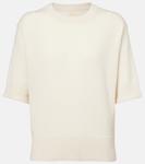 Кашемировый свитер Jardin des Orangers, кремовый - фото