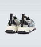 Теневые вышитые кроссовки Berluti, Light Grey - фото 6