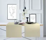 APELT дорожка для стола "Arizona, Uni-Basic", (1 шт.), имитация льна 44х140 см, бежевый - фото 2