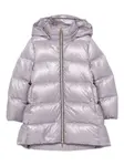 Пуховик с капюшоном Herno Kids, серый - фото