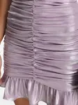 Платье мини AFRODITA с оборками Cuanna, фиолетовый - фото 5