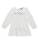 Платье в горошек Logo Balmain Kids, 100ne-Bianco/Nero - фото