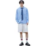 UNIQLO Jw Anderson X рубашка Unisex Light Blue - фото 6