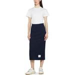 Юбка миди с логотипом THOM BROWNE, синий - фото 5