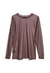 Блуза Zizzi Blouse, Brown W White Dot/Dark Brown - фото 2