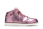 Кроссовки Air Jordan 1 Mid SE GS 'Pink Rose', розовый - фото